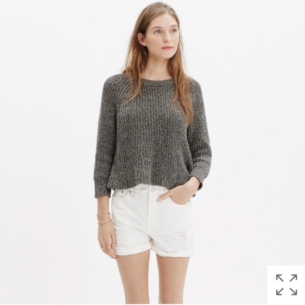 Madewell Patch & Repair High Rise Denim Shorts 24